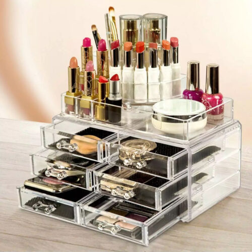 Six drawer cosmetics organizer