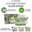 Kitchen master plate and cutlery stand