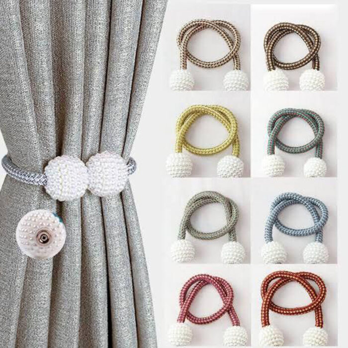 Pearl Curtain Magnetic Tie Rope