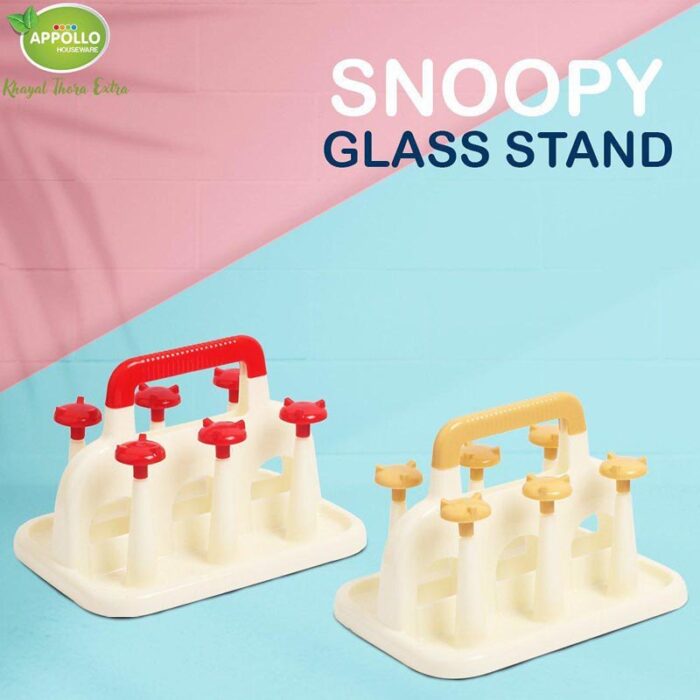 Snoopy glass stand